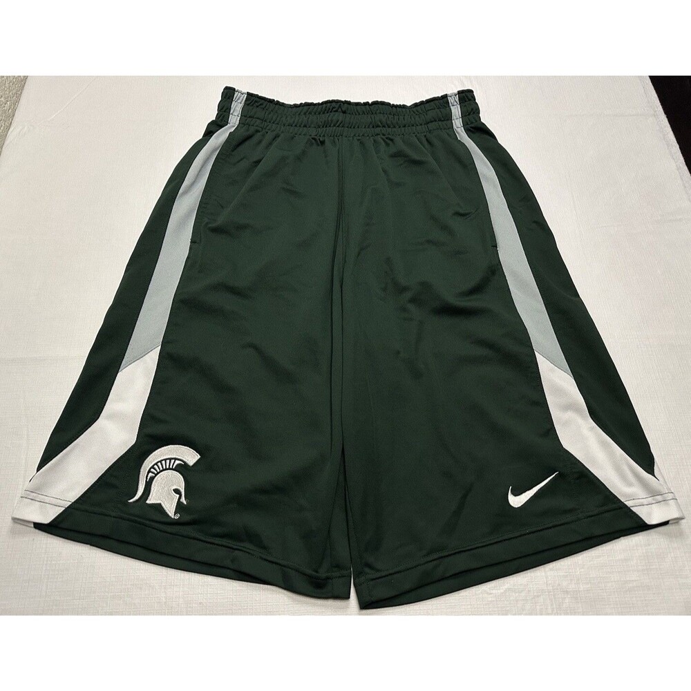Men's Nike Dri-Fit Michigan State Spartans Basketball Shorts Sz Small 30312X-MS1